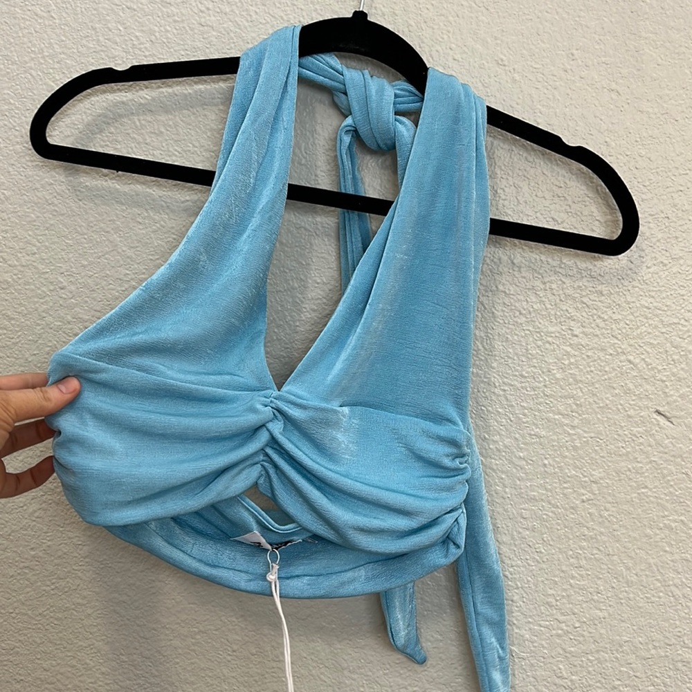 Princess polly blue tie top